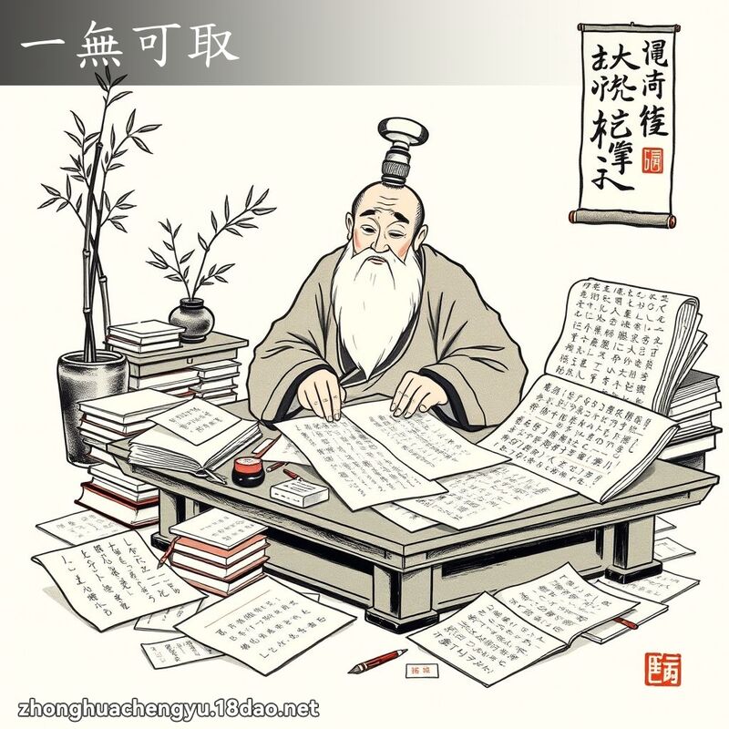 一無可取 - 中華成語配圖