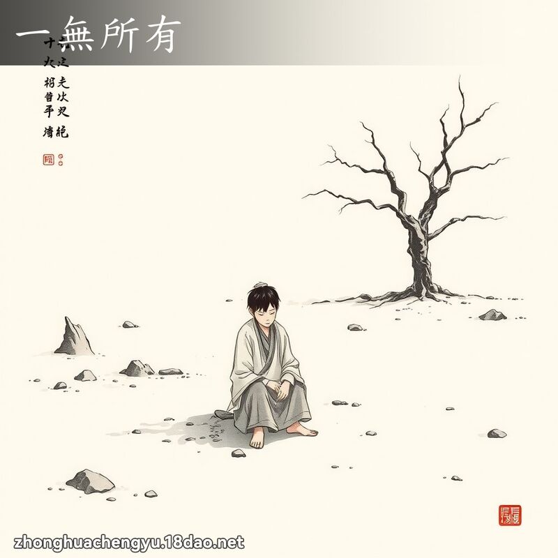一无所有 - 中华成语配图