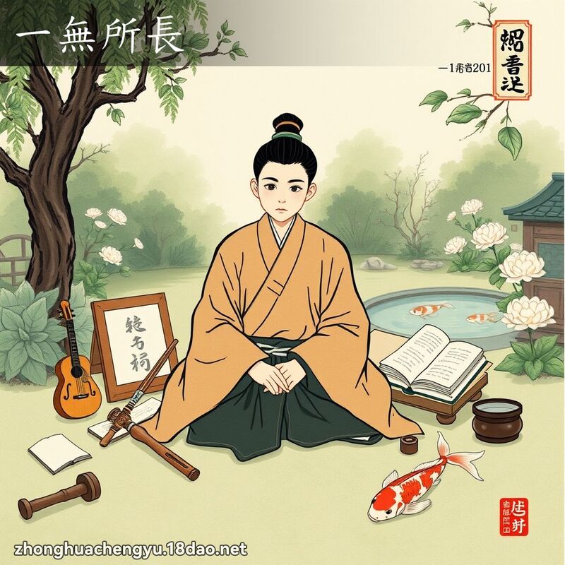 一無所長 - 中華成語配圖