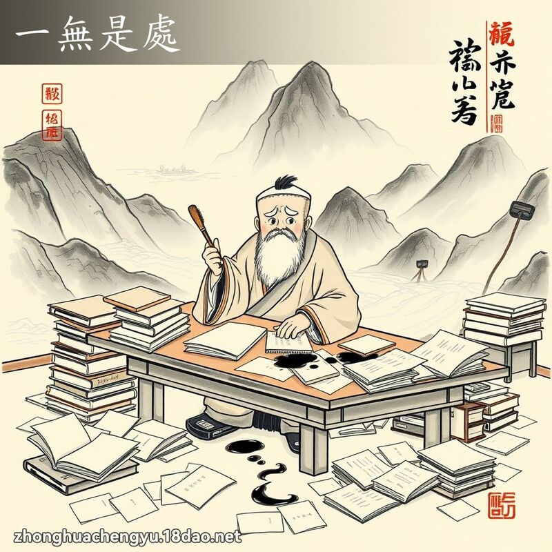 一無是處 - 中華成語配圖