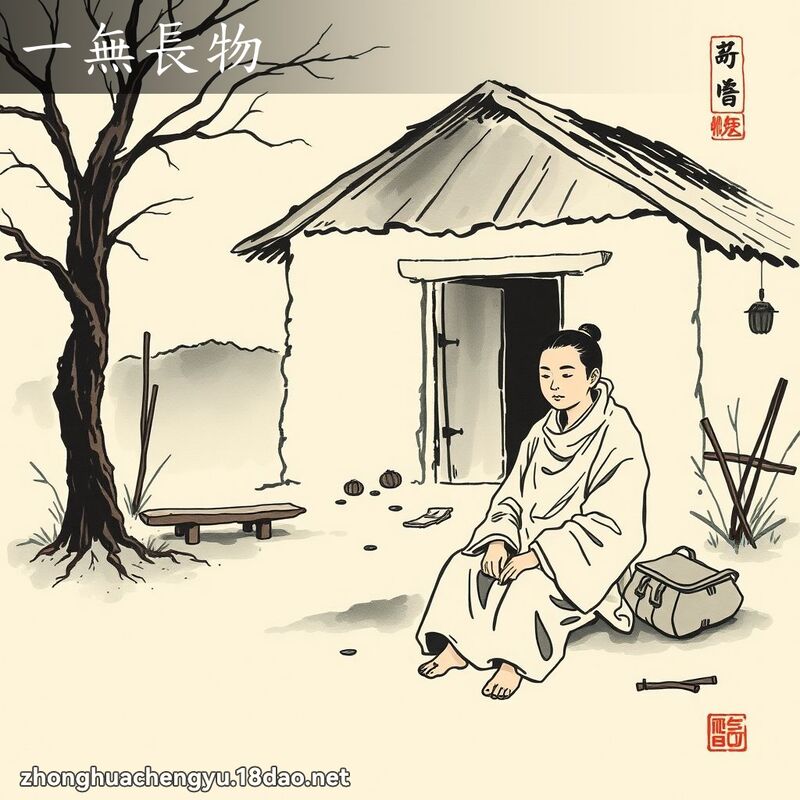 一無長物 - 中華成語配圖