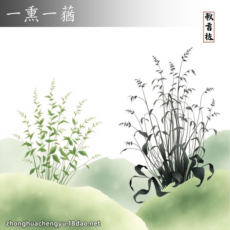 一熏一蕕 - 中華成語配圖