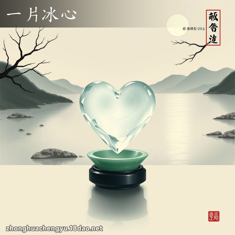 一片冰心 - 中華成語配圖