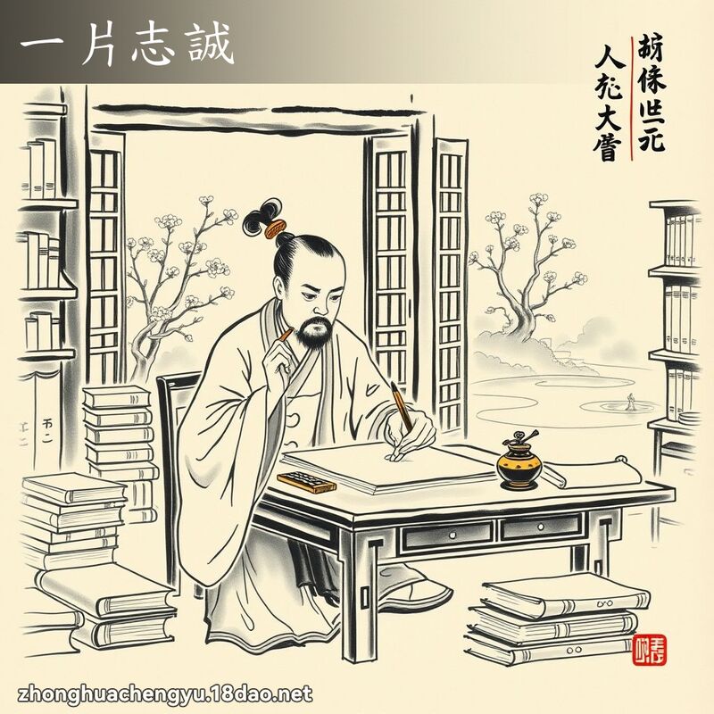 一片志誠 - 中華成語配圖