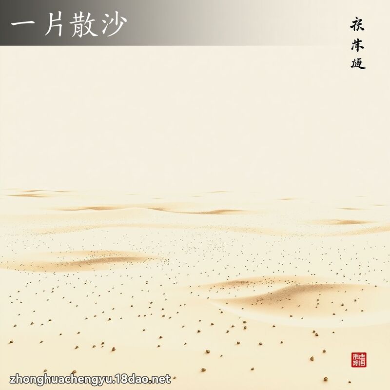 一片散沙 - 中華成語配圖