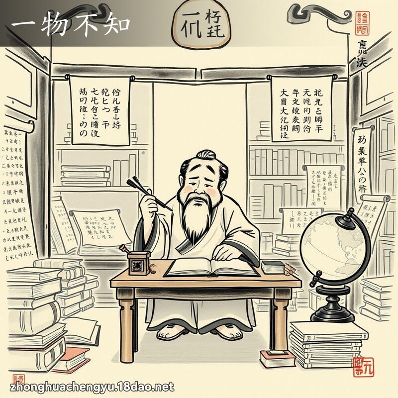 一物不知 - 中華成語配圖