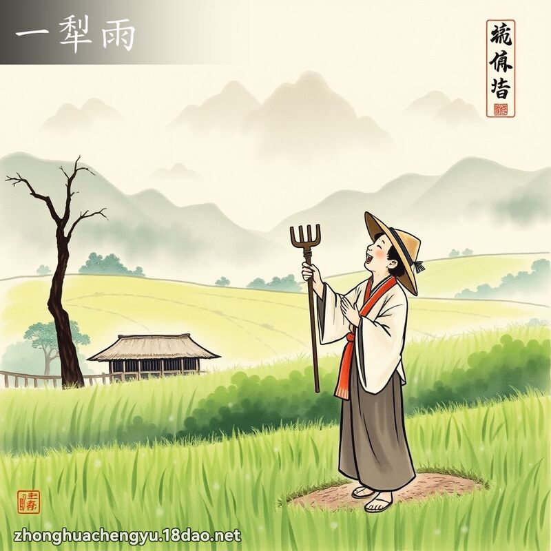 一犁雨 - 中華成語配圖