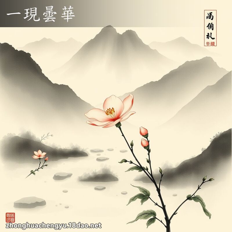一现曇华 - 中华成语配图
