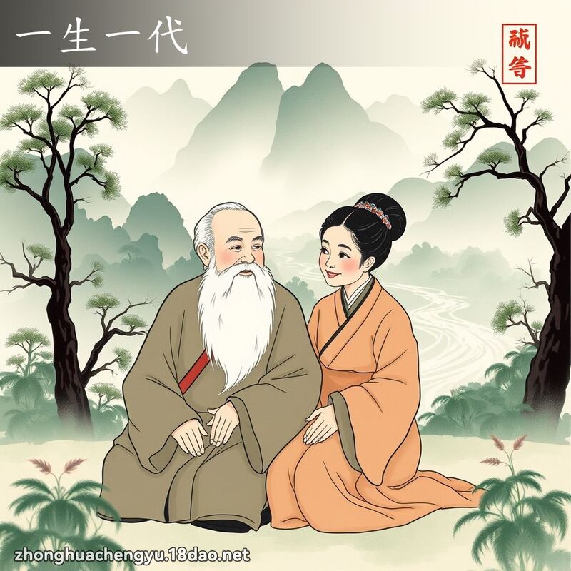 一生一代 - 中華成語配圖