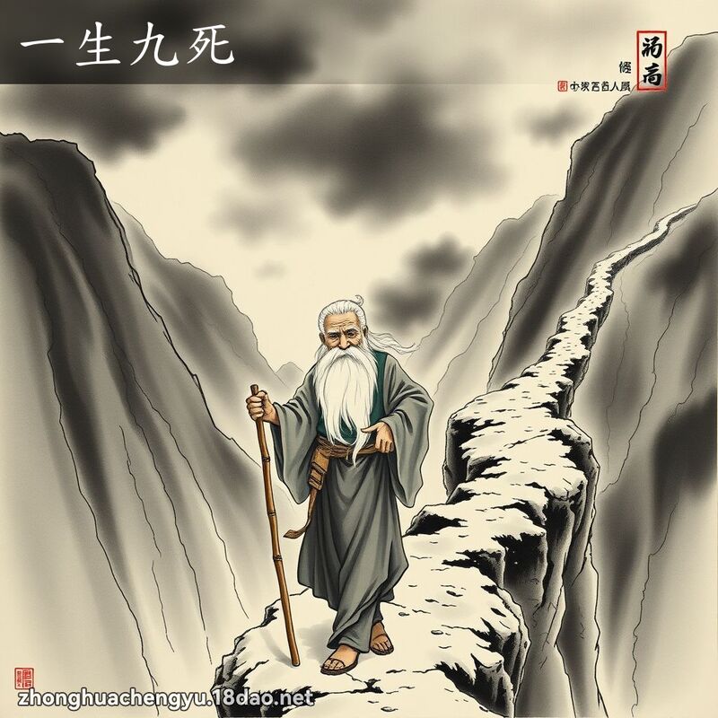 一生九死 - 中華成語配圖