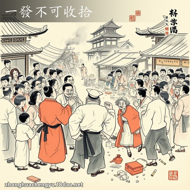 一發不可收拾 - 中華成語配圖
