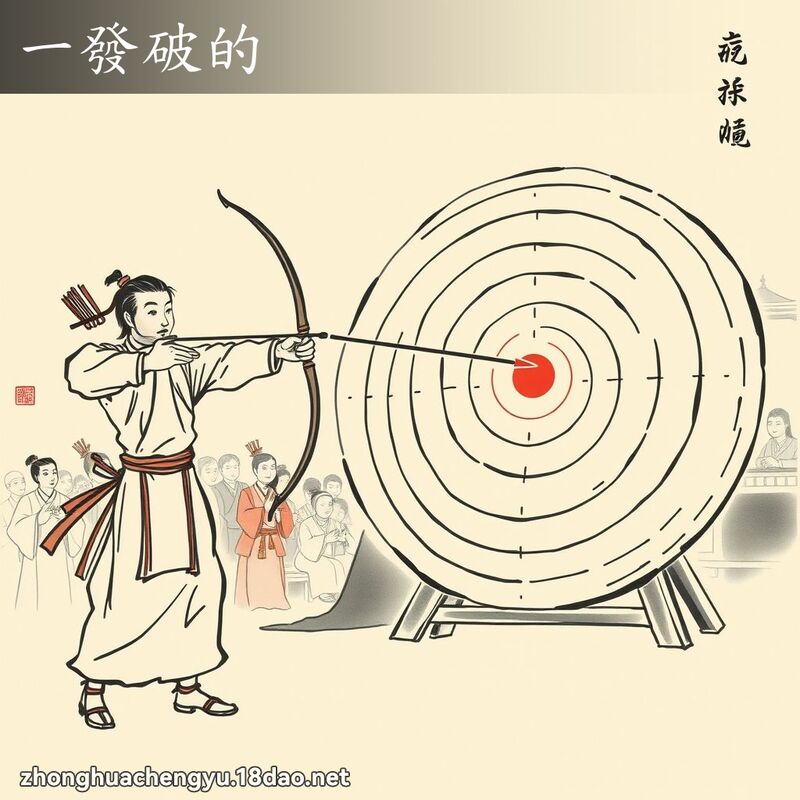 一發破的 - 中華成語配圖
