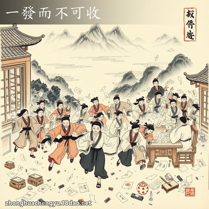 一發而不可收 - 中華成語配圖