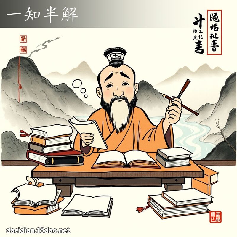 一知半解 配图