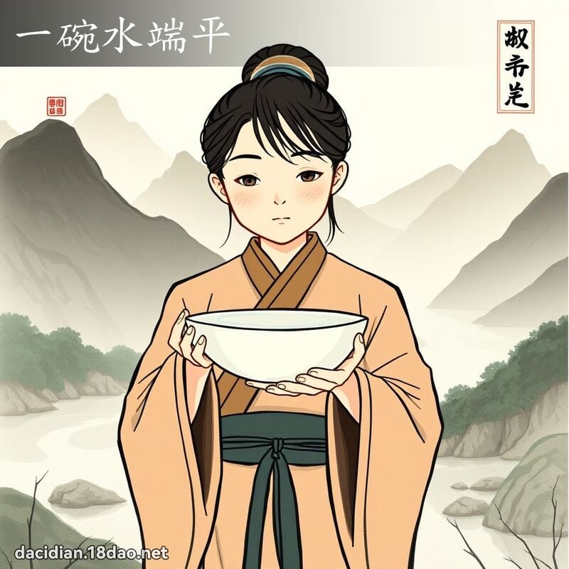 一碗水端平 配图