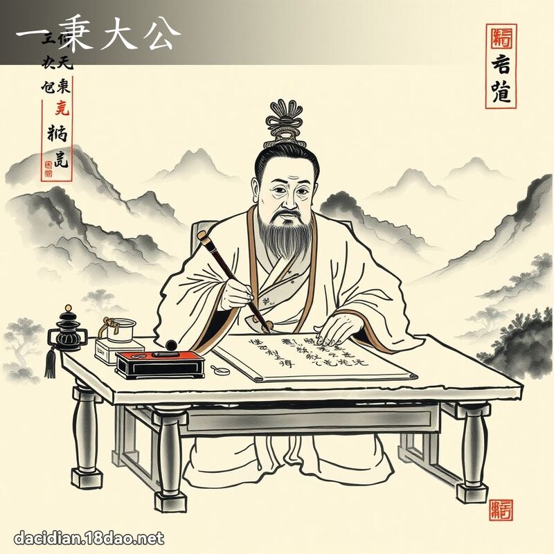 一秉大公 配图