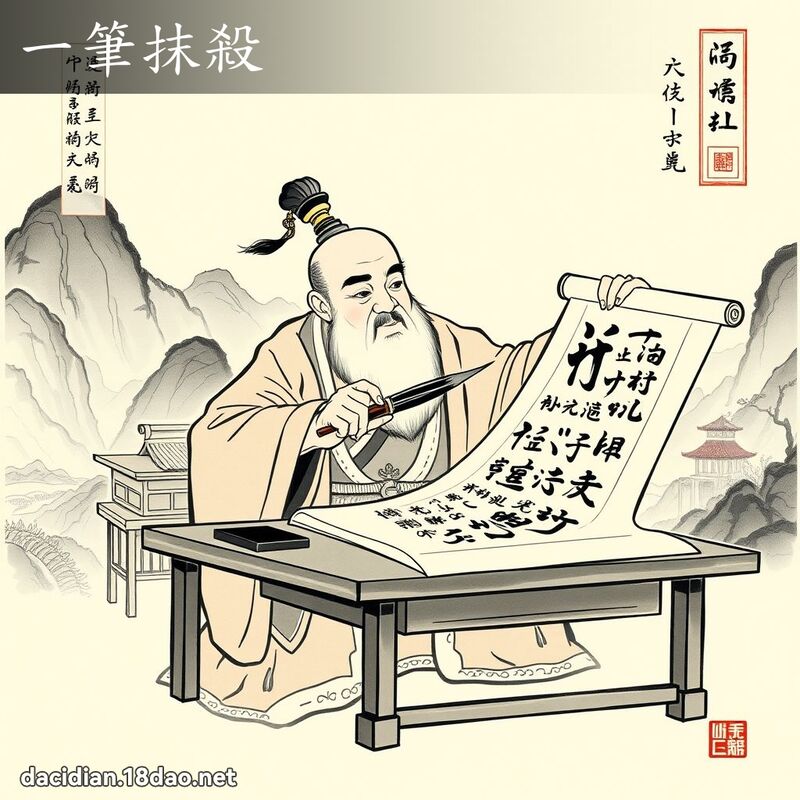 一笔抹杀 配图