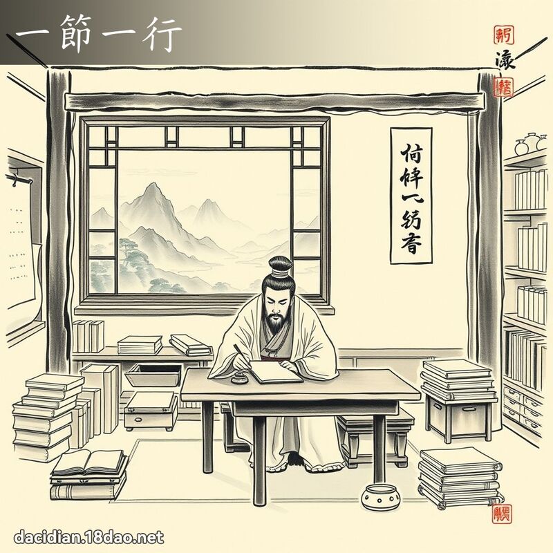 一节一行 配图