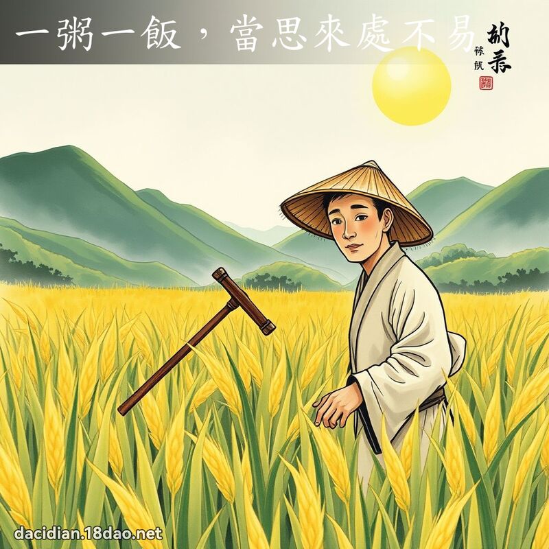 一粥一饭,当思来处不易 配图