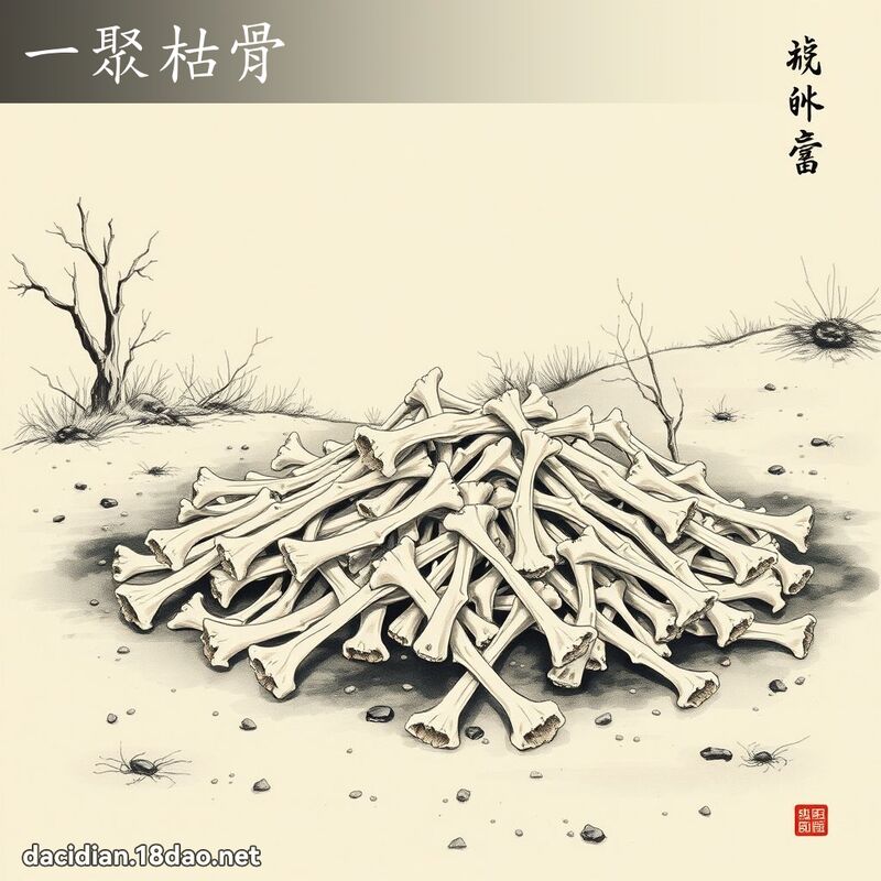 一聚枯骨 配图