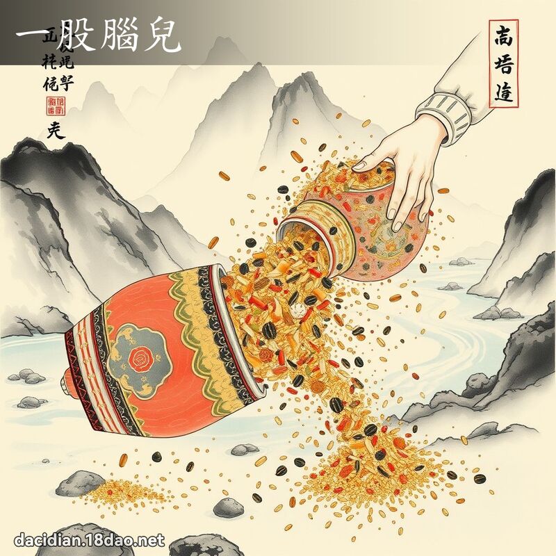 一股脑儿 配图