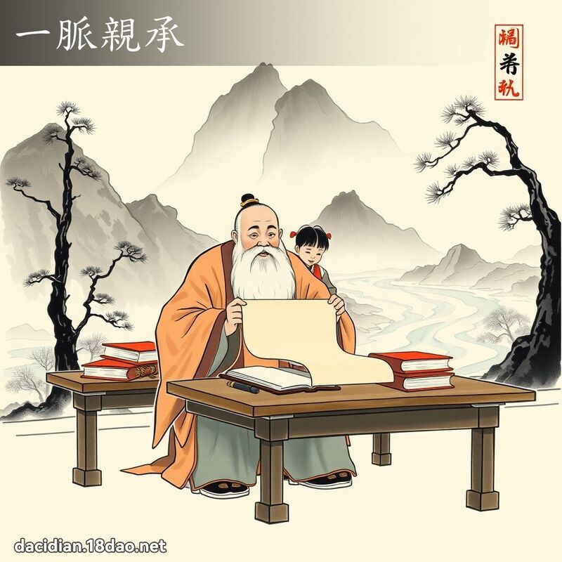 一脉亲承 配图