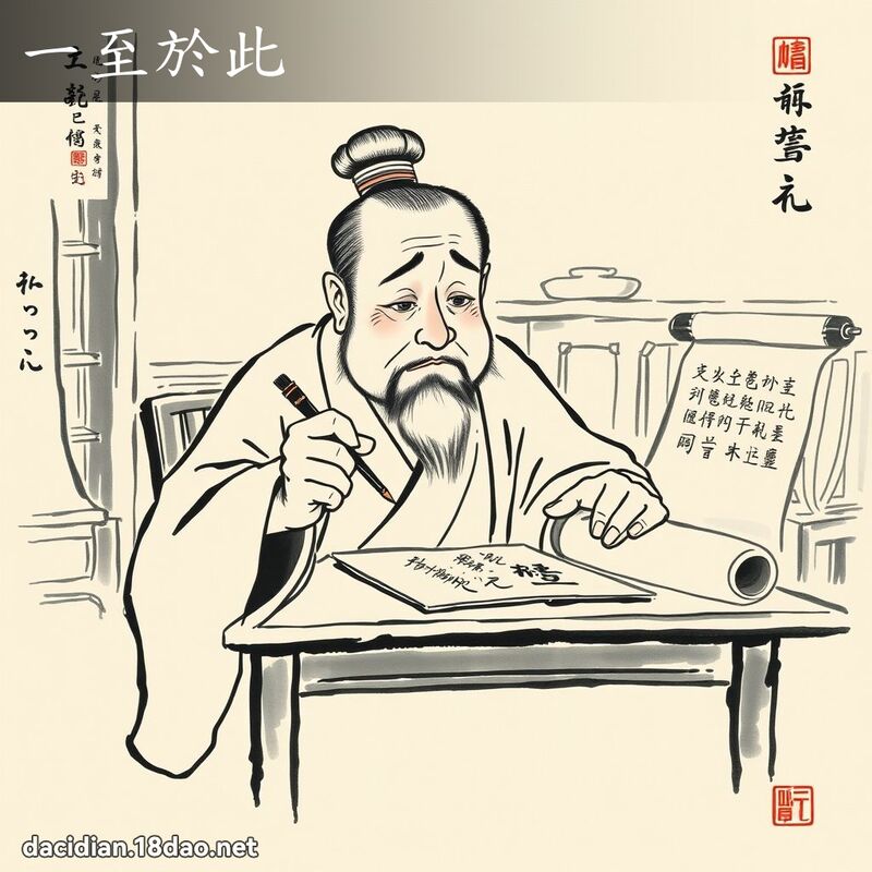 一至於此 配图