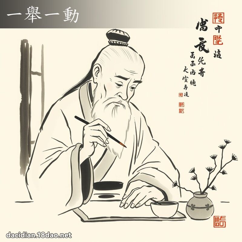 一举一动 配图