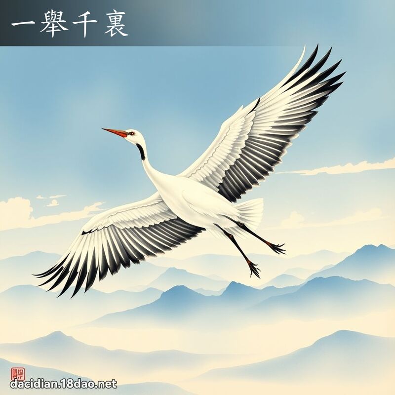 一举千裏 配图