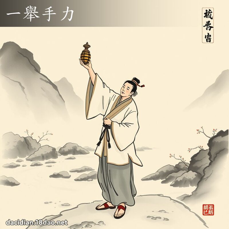 一举手力 配图