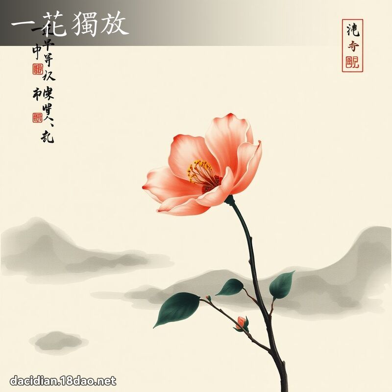 一花独放 配图