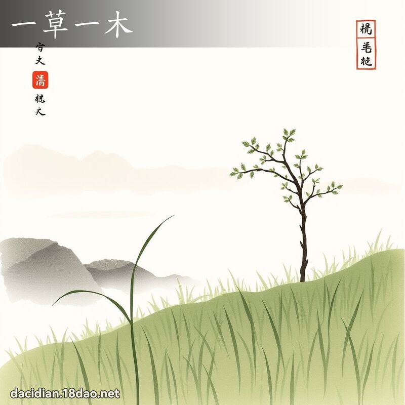 一草一木 配图