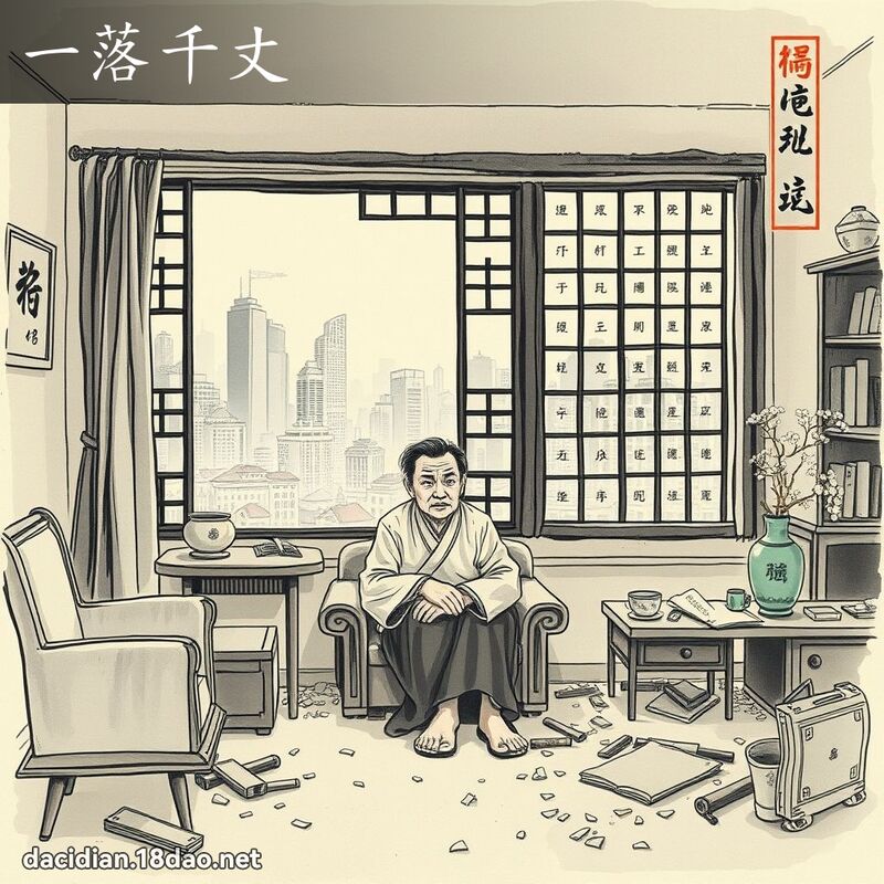 一落千丈 配图