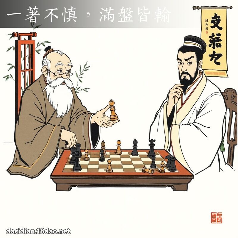 一著不慎,满盘皆输 配图