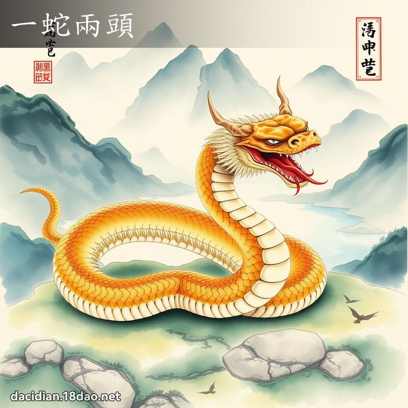 一蛇两头 配图