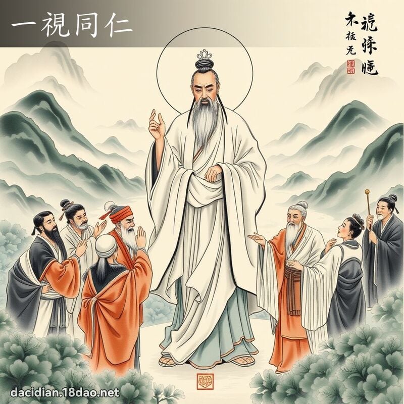 一视同仁 配图
