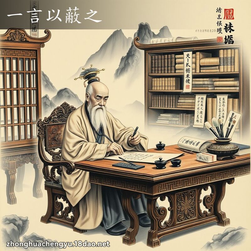 一言以蔽之 - 中華成語配圖