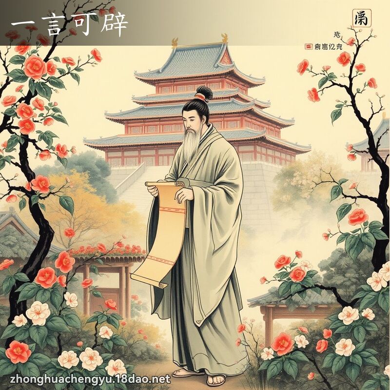一言可辟 - 中華成語配圖