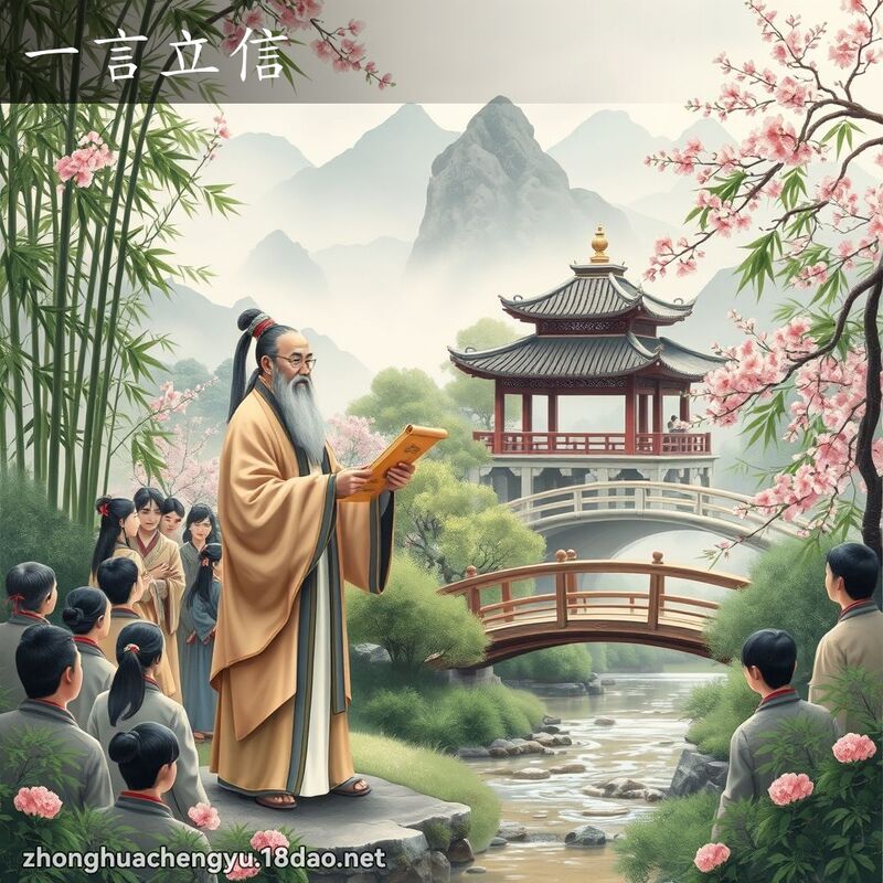 一言立信 - 中華成語配圖