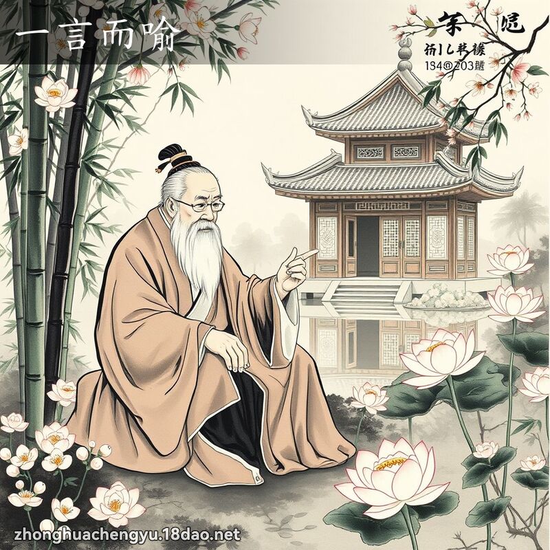 一言而喻 - 中華成語配圖