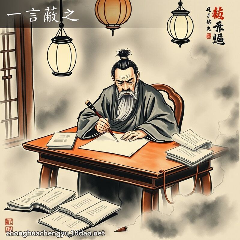 一言蔽之 - 中華成語配圖