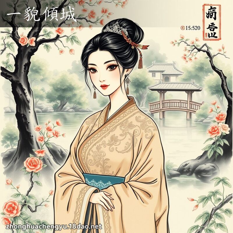 一貌傾城 - 中華成語配圖