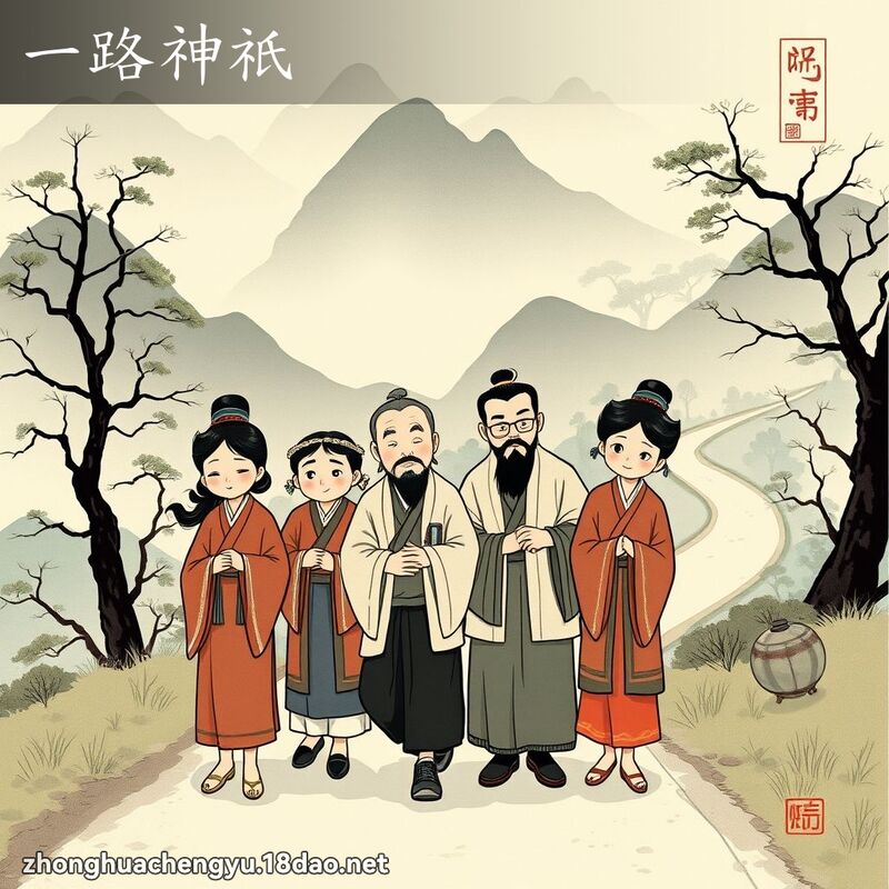 一路神祇 - 中華成語配圖