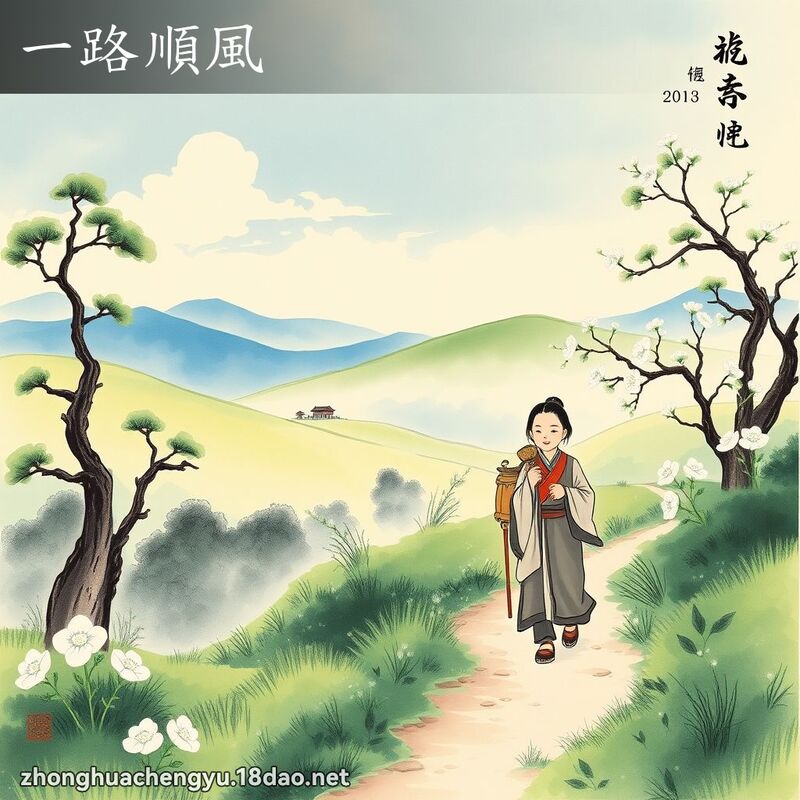 一路順風 - 中華成語配圖