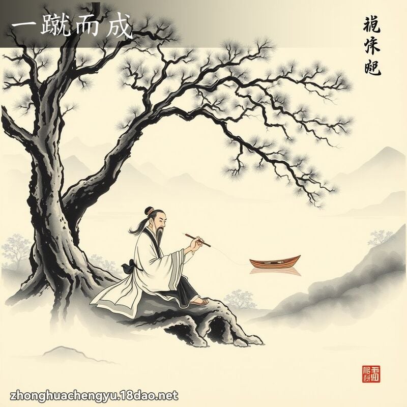 一蹴而成 - 中華成語配圖