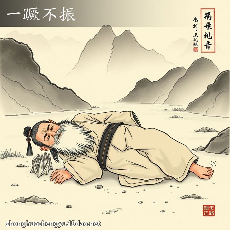 一蹶不振 - 中华成语配图