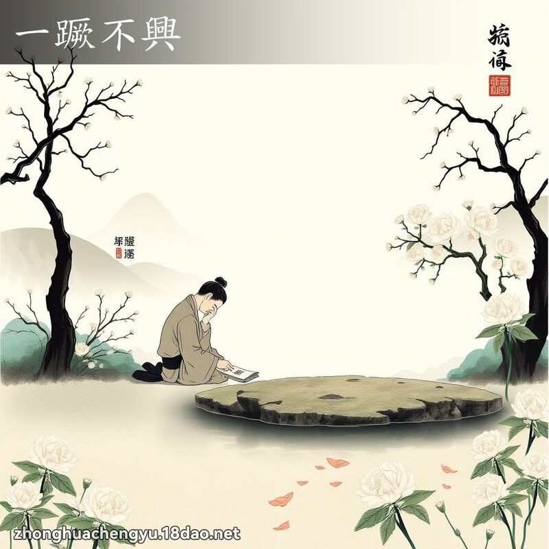 一蹶不興 - 中華成語配圖