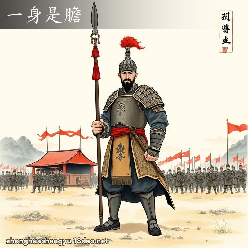 一身是膽 - 中華成語配圖