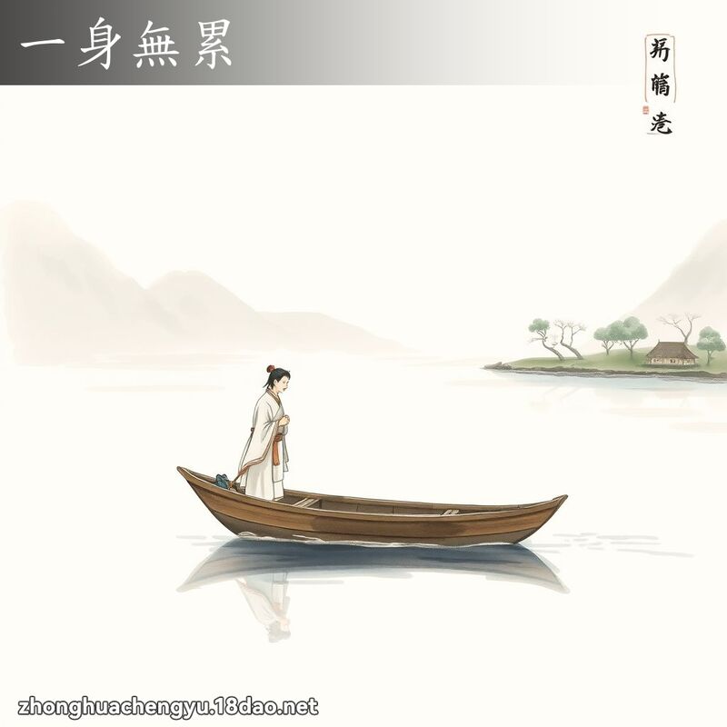 一身無累 - 中華成語配圖