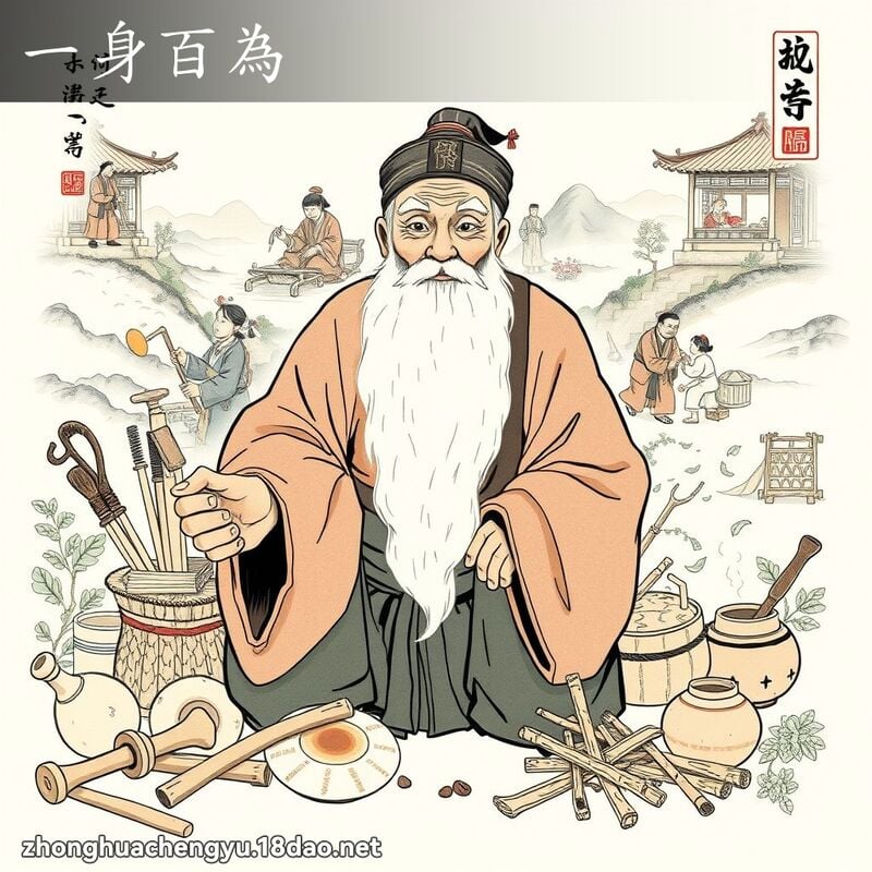 一身百為 - 中華成語配圖